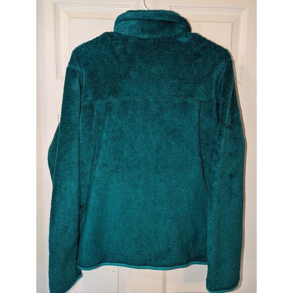 Patagonia Fleece Sweater Women's Size Medium M Re-Tool Polartec Teal Blue - Picture 9 of 11